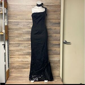 Morph Clothing PVC One Shoulder Dress NWOT